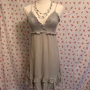 Ron Jon Gray Lace Chemise